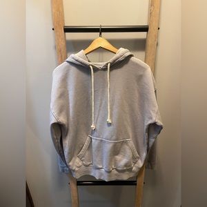 Oversized Hoodie. Grey-blues Size: Medium.